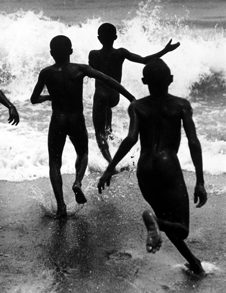 Three Boys at Lake Tanganyika by Martin Munkacsi